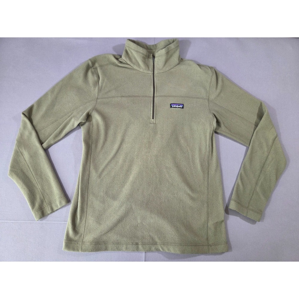 Patagonia Sweater Mens Medium Green Outdoor Fleece Wilderness Hiking Sweatshirt